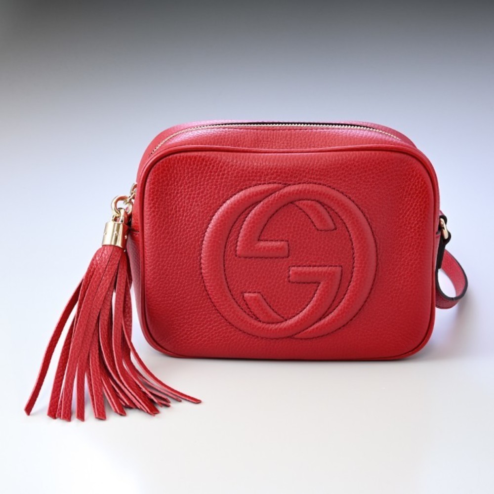 Gucci Soho Red Disco Shoulder Bag Bag